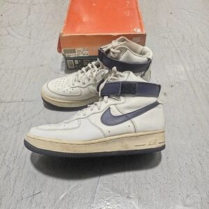 1993 Nike Air Force 1 High SC...Size 8.5...White/Steel